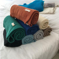 Bufanda Plana De Color Sólido Coreano Para Parejas, Tejida Con Hilo Grueso Y Cálido, Moda De Otoño E Invierno, Mantel De Adultos Para Exteriores - details 5