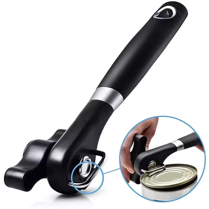 Abrelatas de Corte Seguro, abrelatas de Borde Liso de mano, abrelatas de Corte de Maple inoxidable de grado alimenticio para Cocina y Restaurante - 1