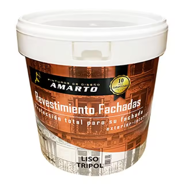 Revestimiento liso Tripol blanco - Pintura fachadas blanco - Amarto - 1