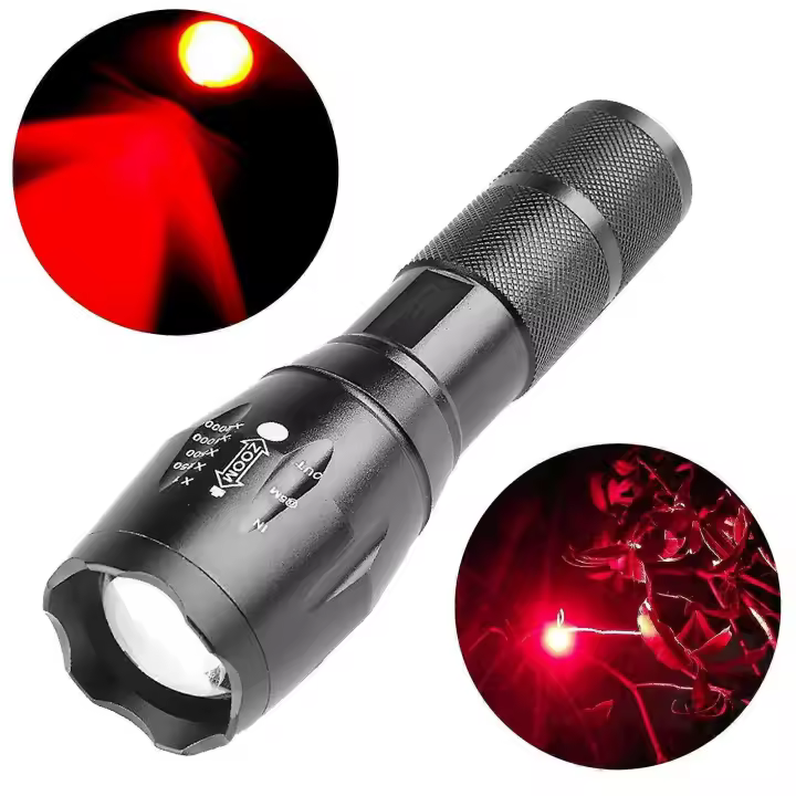 670nm Zoom Red Light Flashlight Torch Macular Degenerative Eye Sight Improve New - 1