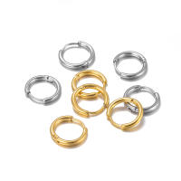 Aros De Oído De Acero Inoxidable 6pcs Para Mujeres Y Hombres Joyería De Moda Punca Hiphop Enchufes De Oído Color Oro Platinado - details 9