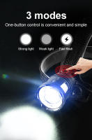 Linterna Frontal LED Recargable 18650 Potencia Máxima 9000000LM Para Pesca Y Camping Luz De Trabajo Profesional Impermeable Con Tres Modos De Iluminación - details 7