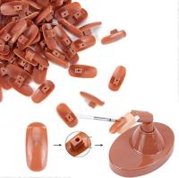 Dedos de práctica de uñas para uñas acrílicas, dedos falsos ajustables con base acrílica 100 piezas - details 2