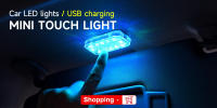 Luz De Interior Para Coche Portátil Con Sensor De Toque De Dedo Mini Lámpara LED De Lectura Luz De Ambiente Magnética USB Universal 7 Colores - details 0