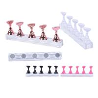CNKESS 1Set De Tazas De Práctica Para Uñas Falsas Con Soporte De Cristal Y Base De Aleación Herramientas De Manicura Para Arte De Uñas - details 3
