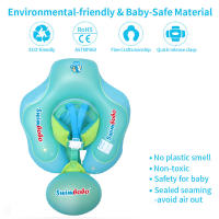 Anillo de natación para bebés Swimbobo, anillo de natación para niños, anillo de natación para axilas, protección solar, bola flotante azul - details 4