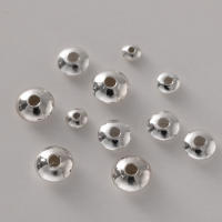 5/10pcs 925 Plata Esterlina Espaciador Redondo De 3-8mm Para Fabricación De Joyas Pulseras Collares DIY Accesorios De Suministros - details 0