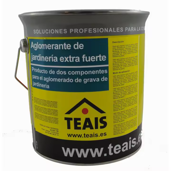 Aglomerante jardinería extrafuerte Teais resina epoxy para unir gravas decorativas - 1
