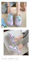 Sandalias De Moda Para Mujer Impermeables Verano Slides Con Suela Suave Zapatillas De Jardín Internas Y Externas Antideslizantes - details 8