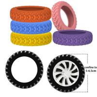 8Pcs/Set Cubiertas Para Ruedas De Equipaje De Silicona Protección Para Rodillos De Maleta Silencioso Reducción De Ruido Tamaño 5-6cm De Diámetro - details 0