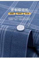 Camisa Larga De Manga Para Hombres De Talla Grande 6XL Algodón 100% Casual Con Bolsillo Y Pato Plaid Oxford Tejido Cómodo Primavera Otoño Sin Hierro - details 5