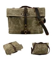 Mochila De Motocicleta Vintage Para Hombre Impermeable De Lona Y Cuero Retro Bolsa De Asiento Trasero Motocross Estuche Lateral De Motociclista Marrón - details 8