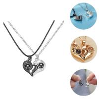 Collares para Mujer, modernos, a juego, con diseño de Amigos, collar de Proyección y Corazón. - details 2