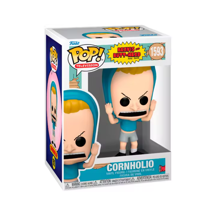 FIGURA FUNKO POP BEAVIS AND BUTT-HEAD  CORNHOLIO 9 CM - Nuevo a Estrenar - Original FUNKO - Miniatura POP - Figura de Colección Funko - Colección Beavis and Butt-Head - Pop Animación - 1