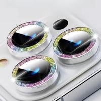 Protector De Lente De Cámara Brillante Para iPhone 15 13 12 Mini 11 14 pro Max 15Promax 14 15Plus Película De Pantalla Metálica De Brillo - details 3