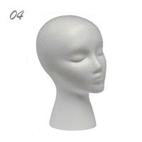 Cabeza De Muñeca Blanca Para Hombres Y Mujeres Material De Esponja Poliestireno Ligera Duradera Portátil Para Moda Viaje Y Salón - details 4