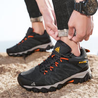 Zapatos De Senderismo De Cuero HIKEUP De Alta Calidad Duraderos Para Hombres Deportes Al Aire Libre Trekkng Subida Escalada Caza Zapatillas Negros Grises Caqui Tallas 40-45 - details 17