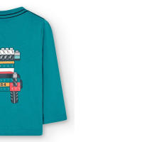 Boboli Camiseta punto básica de niño 307044 4645 TURQUESA ropa niños Winter BOBOLI ROYALE CORDONETS - details 3