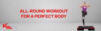 Arebos Banco Step Ajustable Km-fit Aeróbico | Plataforma Fitness Stepper - details 3