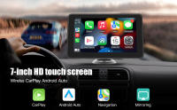 Srnubi Radio De Coche 7 Pulgadas Con CarPlay Y Android Auto Pantalla Táctil Multimedia Video Portátil BT FM AUX Para Kia Toyota VW Ford - details 0