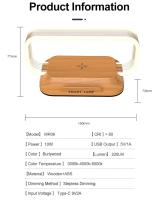 Lámpara De Mesa LED Con Cargador Inalámbrico Estación De Carga Rápida Para Teléfonos Móviles Soporte Para iPhone Samsung Xiaomi Dock De Luz Nocturna Sin Frenos - details 6