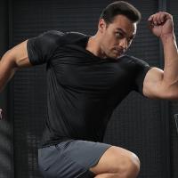 Camiseta Deportiva De Secado Rápido Para Hombres Manga Corta Entrenamiento En Gimnasio Camiseta De Fitness Transpirable Para Correr Sportswear - details 14