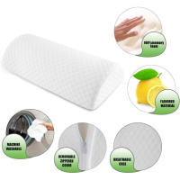 Almohada semicilíndrica para piernas de 15,7 x 7,9 x 3,9 pulgadas, almohada elástica para ciática, pantorrilla, espalda, rodilla y alivio del dolor, caderas, cintura, rodillas y tobillos. - details 2