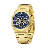 Reloj De Pulsera De Lujo Para Hombres MEGIR De Acero Inoxidable Con Calendario Y Luz Aérea Cronógrafo Resistente Al Agua Reloj De Moda Casual - details 26