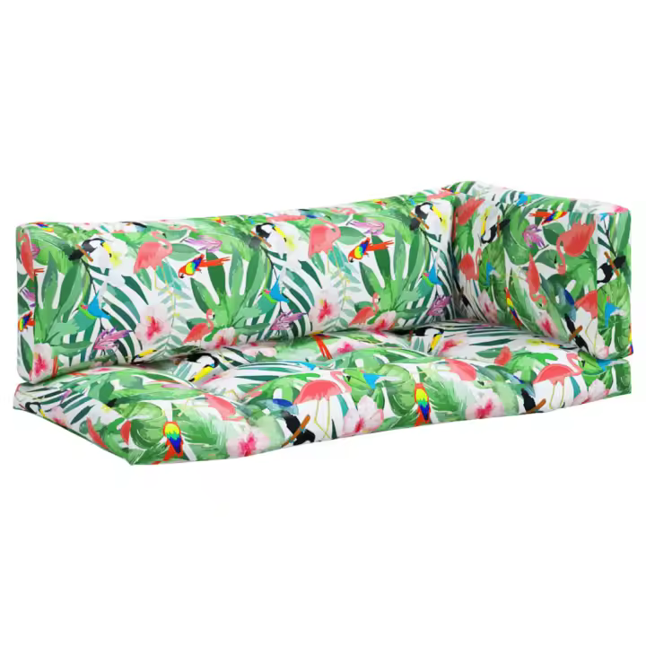 Vidaxl Cojines para Palets Oxford 3 Unidades - Rojo, Gris, Beige - 1