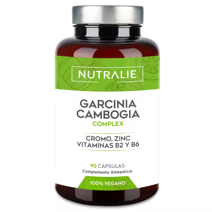 Garcinia Cambogia Extra Fuerte - 2000mg 60% HCA - 90 Cápsulas - Efectivo Potente Rápido - Cromo + Zinc + B2 + B6 - para Mujer y Hombre - 90 Cápsulas Nutralie - 1