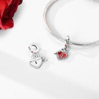 Encanto De Plata De 925 Para Pulsera Con Barco De Paseo Y Corazón Joyería Fina Para DIY Regalo Con Cuentas De Papel Y Rosas - details 136
