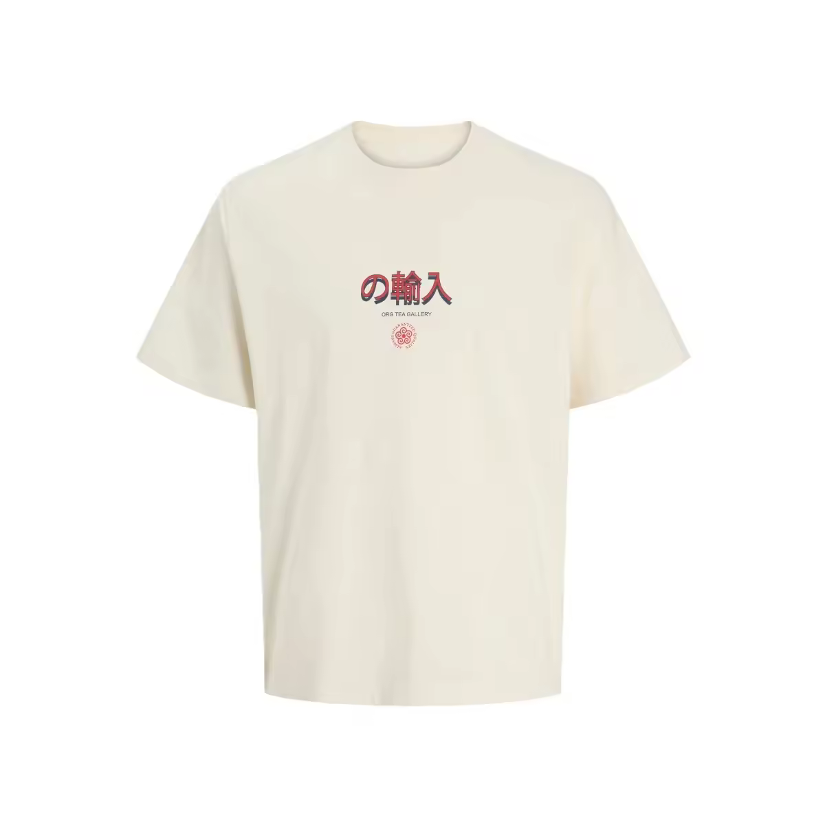 Camiseta Jack & Jones 12283974 Southeast beige (Antique White) - details 3