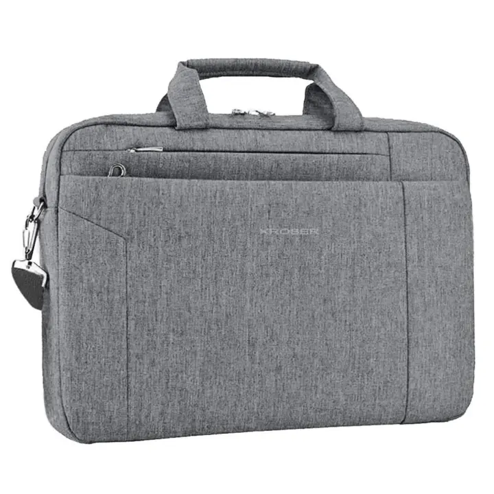 Bolso para portátil de 15,6 pulgadas, maletín para portátil, Bolso para tableta, Bolso de hombre, Bolso de mano impermeable, Bolso de Negocios para portátil para Mujeres y Hombres, color Negro - 1