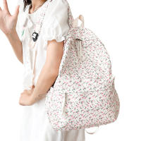 Mochila Escolar Para Niñas Estudiantes Floral Blanca Mochila De Mujer Linda Bolsa De Libros Nylon Rucksack Para Adolescentes - details 5