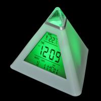 Reloj De Alarma Digital LED Con Termómetro Y Luz Nocturna Para Habitación De Niños Estudiante Despertador Con Forma De Triángulo Tamaño Compacto - details 0