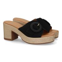 Davinia Shoes Zueco de tacon comodos y elegantes diseño moderno con hebilla decorativa en la pala, ideales para primavera verano. Shoes&Blues.es VR5-1615 - details 0