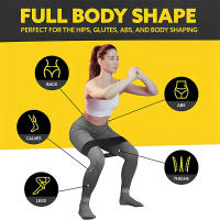 Banda Elástica De Resistencia Para Piernas Y Caderas Entrenamiento De Yoga Squat Antideslizante Bolsa De Almacenamiento Incluida Ejercicio De Gimnasio Unisex - details 3