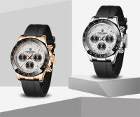 Reloj Deportivo De Cuarzo Para Hombre PAGANI DESIGN 2022 40mm Acero Inoxidable Impermeable Con Cristal De Zafiro Cronógrafo Manos Luminosas Fecha Completa Estilo Casual - details 2
