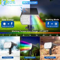 Luces Solares Swiatla Para Exterior IP68 56 LED 3 Modos De Iluminación Energía Solar Para Jardín Patio Iluminación Solar Autónoma - details 10