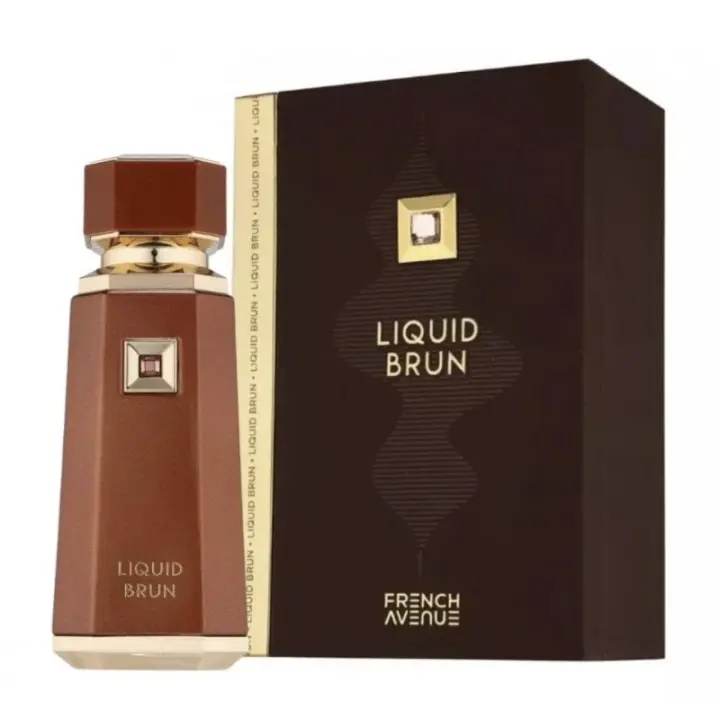 Perfume Árabe 100% Original Fragrance World Men's French Avenue Liquid Brun EDP 100ml | Exclusividad y Sofisticación con Notas Amaderadas y Cálidas para el Hombre Moderno que Busca Lujo, Elegancia y Distinción - 1