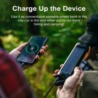 Lámpara LED de camping solar, magnética, recargable, 6000 mAh, dos luces LED, farolillos eléctricos para exteriores, IP66 resistente al agua/a prueba de caídas, equipo de emergencia, Blackout - details 3
