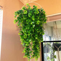 Eucalipto Artificial De 80cm Hojas Redondas Planta Vertical Para Decoración De Pared Hogar Sala De Estar Exterior Jardín Falso Plant - details 1