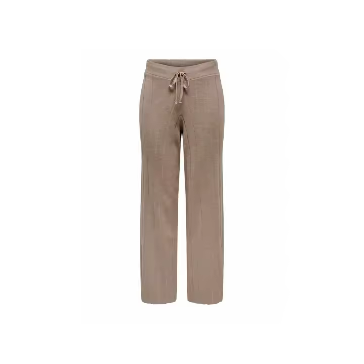 ONLY Pantalón Mujer Onltess MW Pant KNT Dark Malt Ball Melange Beige - 1