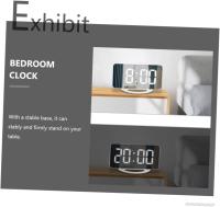 1 Set Mirror Surface Shaking Alarm Clock Electronic LED Clock with Unique Design for Home Bedroom Office Lightweight Multi Scene Use Present - details 3