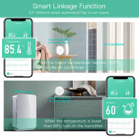 Sensor De Temperatura Y Humedad ZigBee Tuya Para El Hogar Inteligente Compatible Con Alexa Google Smart Life ZigBee2mqtt Monitor De Termostato Interior - details 2