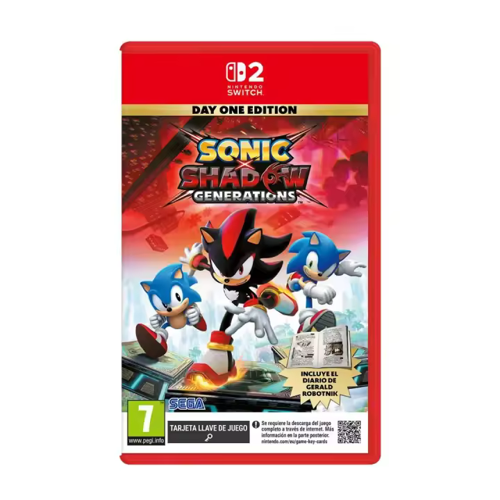PREVENTA SONIC X SHADOW GENERATIONS SWITCH 2 PAL ESPAÑA NUEVO FISICO ESPAÑOL PRECINTADO - Videotec - 1