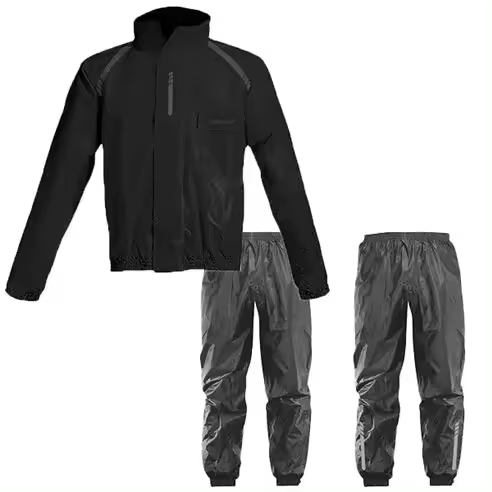 TRAJE IMPERMEABLE SD-S1 NEGRO  Raíz MENSUAL OUTLET MOTOSOTORE MARCAS Ropa moto Impermeables SEVENTY DEGREES - 1