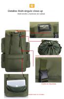 Mochila Táctica Grande De 110L Y 130L Para Camping Viajes Y Senderismo Exterior Equipaje Para Hombres Bolsa De Hombro Militar - details 5