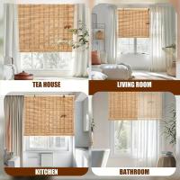 MEJORADA Estor de Bambú Enrollable para Ventana y Puerta, Cortina Persiana de Madera Incluye Accesorios (DIMENSIONES ANCHO X LARGO) - details 0