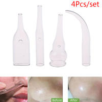 Set De 4 Piezas De Pipas De Vidrio Para Eliminación De Quistes Y Limpieza De Poros Extractor De Vácuo Para El Rostro Color Negro - details 4